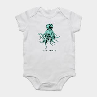 Dirty Heads Octopus Blue Baby Bodysuit